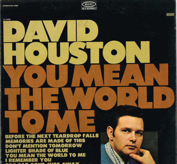 David Houston - You Mean The World To Me - Epic - BN 26338 - LP, Album, Ter 2281184680