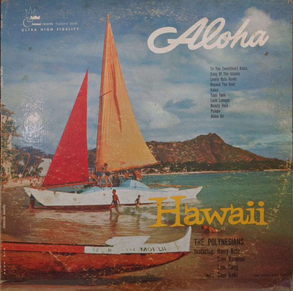 The Polynesians - Aloha Hawaii (LP, Album, Red)