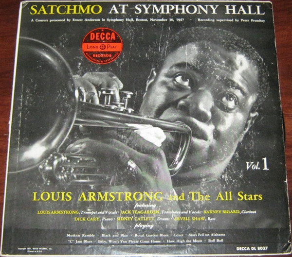 Louis Armstrong And His All-Stars - Satchmo At Symphony Hall Vol. 1 - Decca - DL 8037 - LP, Album 2268910570