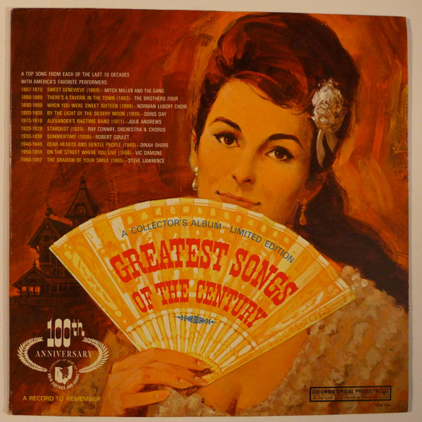 Various - Greatest Songs Of The Century - Columbia Special Products - CSM 464 - LP, Mono 2278795933