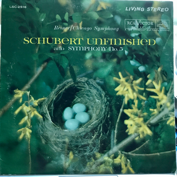 Fritz Reiner / The Chicago Symphony Orchestra, Franz Schubert - Schubert Unfinished And Symphony No. 5 - RCA Victor Red Seal, RCA Victor Red Seal - LSC-2516, LSC 2516 - LP, RP, Whi 2286239221