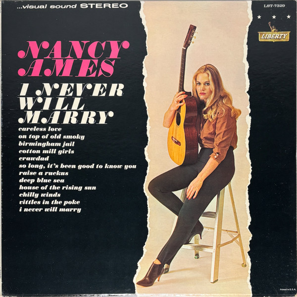 Nancy Ames - I Never Will Marry - Liberty - LST-7329 - LP, Album 2368888465
