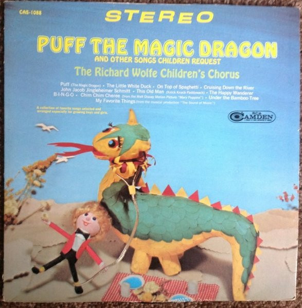 The Richard Wolfe Children's Chorus - Puff The Magic Dragon And Other Songs Children Request - RCA Camden, RCA Camden - CAS-1088, CAS 1088 - LP, Comp 2316146476