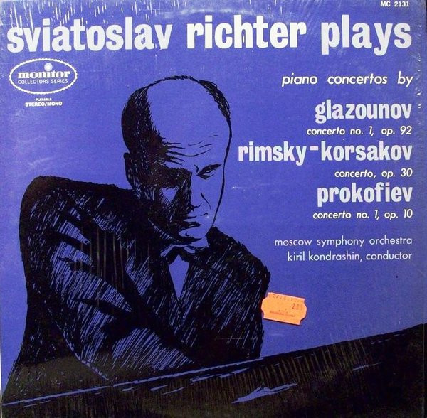 Sviatoslav Richter - Plays Piano Concertos By Glazounov, Rimsky-Korsakov, Prokofiev - Monitor Records (2) - MC 2131 - LP 2297807701