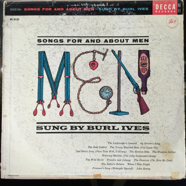 Burl Ives - Men: Songs For And About Men - Decca - DL 8125 - LP, Album, Mono 2282709799