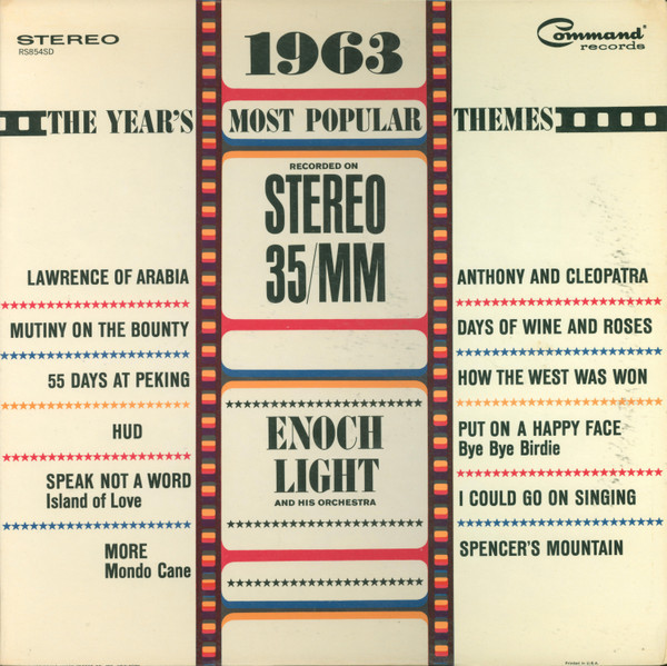 Enoch Light And His Orchestra - 1963: The Year's Most Popular Themes - Command, Command, Command - RS 854-S.D., RS854SD, RS 854 SD - LP, Album, Gat 2280298297