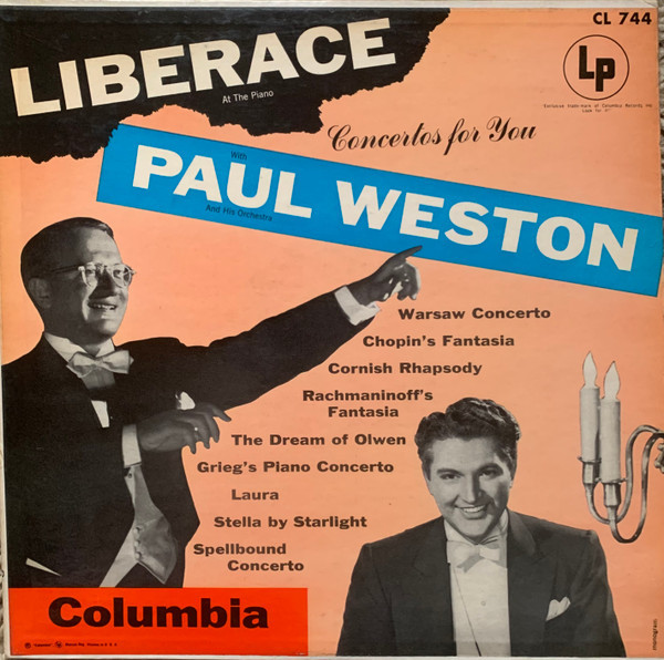 Liberace And Paul Weston (2) - Concertos For You - Columbia - CL 744 - LP, Album, Mono, RE 2286086140