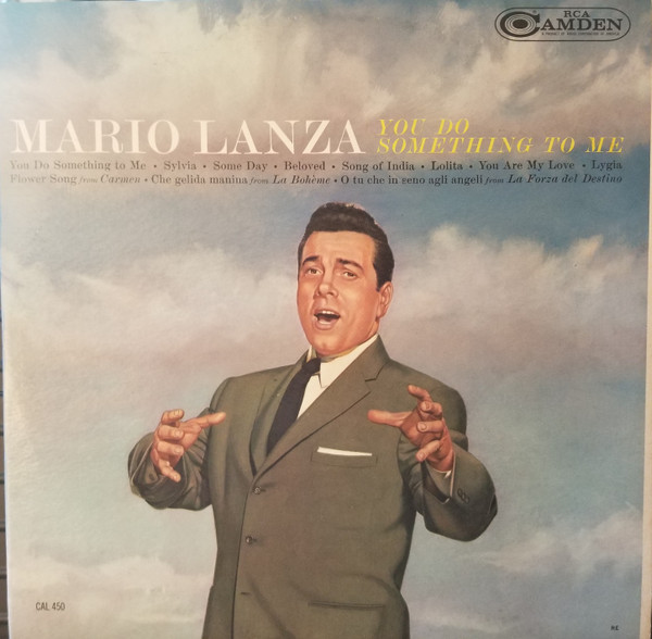 Mario Lanza - You Do Something To Me - RCA Camden, RCA Camden - CAL-450 RE, CAL 450 - LP, Comp, Mono, RE 2378147716