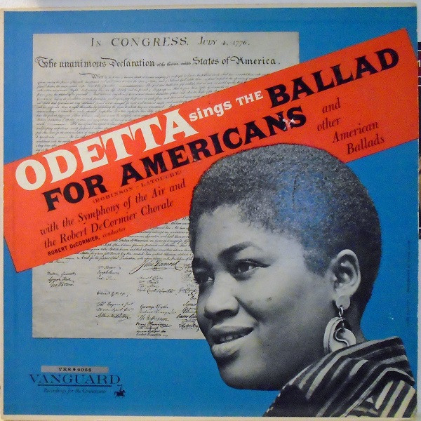 Odetta - Odetta Sings The Ballad For Americans And Other American Ballads - Vanguard - VRS-9066 - LP, Album, Mono 2278608826