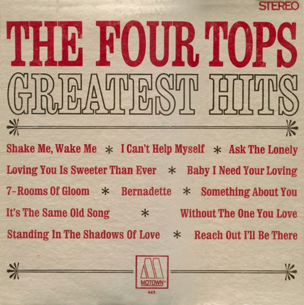 Four Tops - Greatest Hits - Motown, Motown, Motown - MOTOWN 662, MS 662, 662 - LP, Comp 2356129747