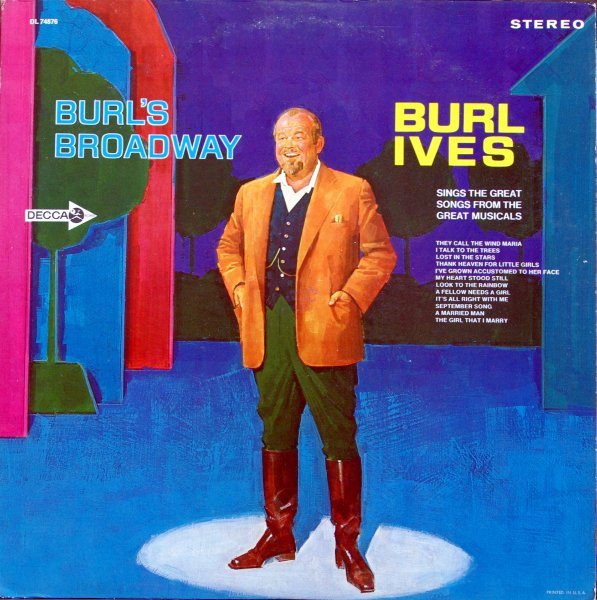 Burl Ives - Burl's Broadway - Decca - DL 74876 - LP, Album 2368930513