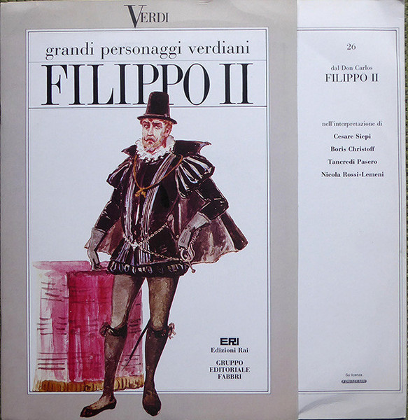 Giuseppe Verdi - Filippo II - Gruppo Editoriale Fabbri, ERI - V 26 - LP, Album, Gat 2271251179