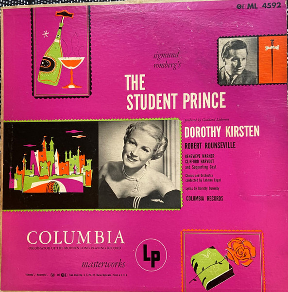 Dorothy Kirsten, Robert Rounseville - The Student Prince - Columbia Masterworks - ML 4592 - LP, Album, Mono 2271418966