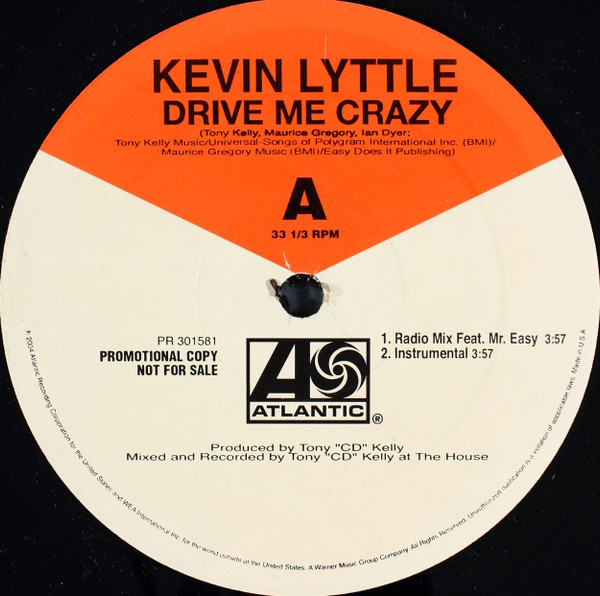 Kevin Lyttle - Drive Me Crazy - Atlantic - PR 301581 - 12", Promo 2508236732