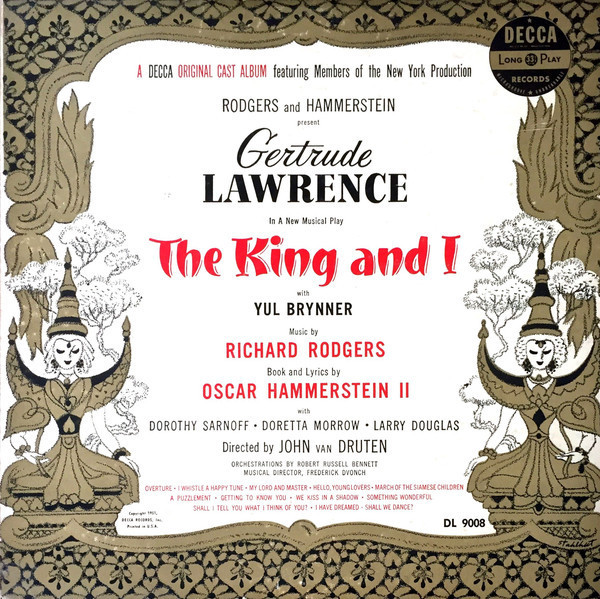 Gertrude Lawrence, Yul Brynner - The King And I - Decca - DL 9008 - LP, Album 2467240073