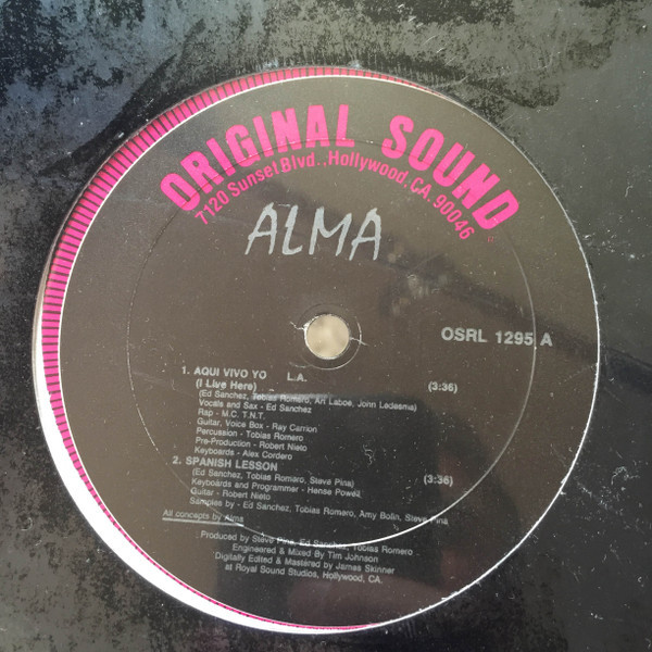 Alma (3) - Alma - Original Sound - OSRL 1295 - 12", EP 2452767485