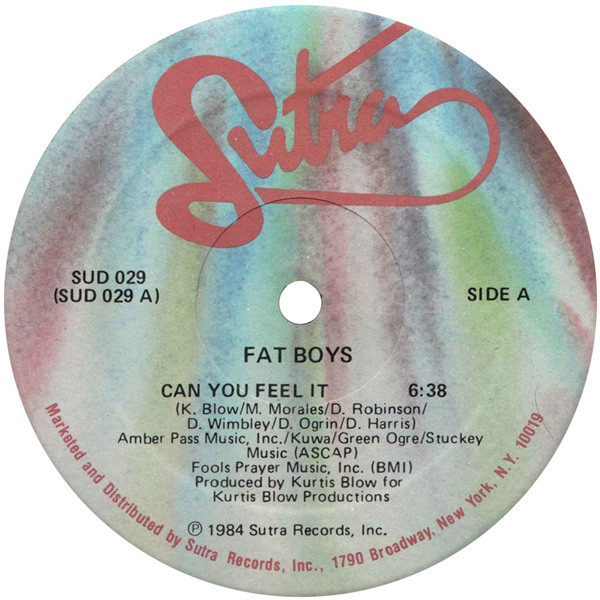 Fat Boys - Can You Feel It - Sutra Records - SUD 029 - 12" 2494970651