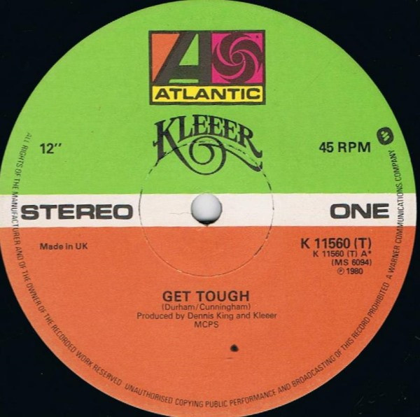 Kleeer - Get Tough - Atlantic - K 11560 (T) - 12", Single 2459330672