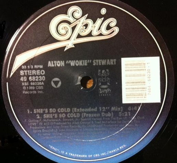 Alton Wokie Stewart - She's So Cold (Mixes) - Epic - 49 68230 - 12", Single 2491526192