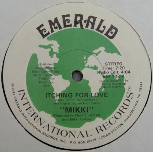 Mikki Farrow - Itching For Love - Emerald International Records - EIR 102 - 12" 2494339793