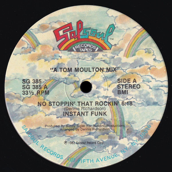 Instant Funk - No Stoppin' That Rockin' - Salsoul Records - SG 385 - 12", Single 2470563710