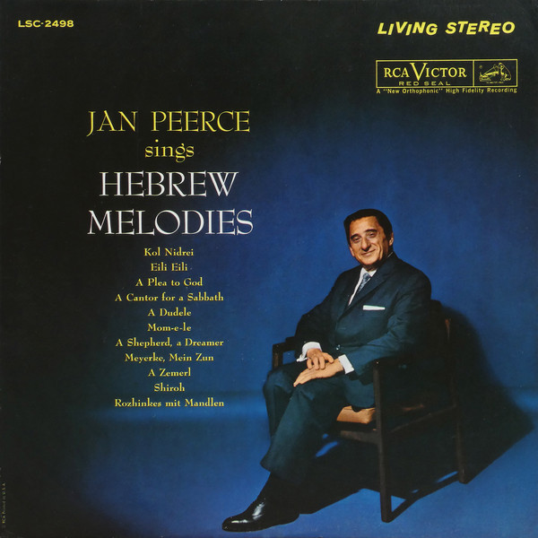 Jan Peerce - Jan Peerce Sings Hebrew Melodies - RCA Victor Red Seal, RCA Victor Red Seal - LSC-2498, LSC 2498 - LP, Album 2403429452