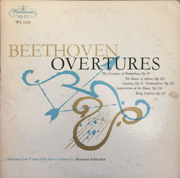 Ludwig van Beethoven, Orchester Der Wiener Staatsoper, Hermann Scherchen - Beethoven Overtures - Westminster - WL 5335 - LP, Mono 2443147538