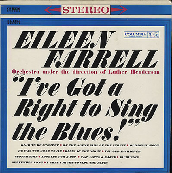 Eileen Farrell - I've Got A Right To Sing The Blues - Columbia - CS 8256 - LP, Album 2461127369