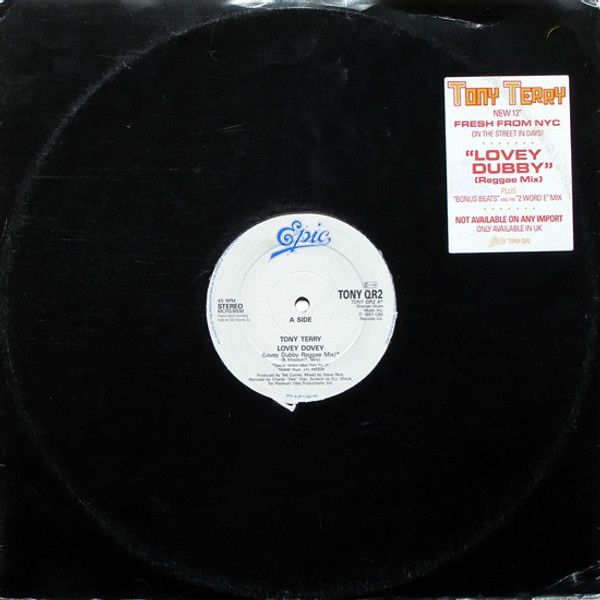 Tony Terry - Lovey Dovey (Reggae Mix) - Epic - TONY QR2 - 12" 2427881012