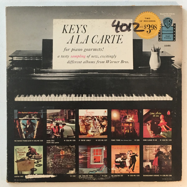 Various - Keys A La Carte - Warner Bros. Records - 2X 1101 - 2xLP, Mono 2455769084