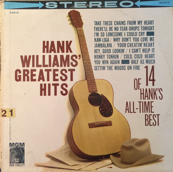 Hank Williams - Greatest Hits - MGM Records, RCA Music Service - SE3918, R 123656 - LP, Comp, Club 2489984240