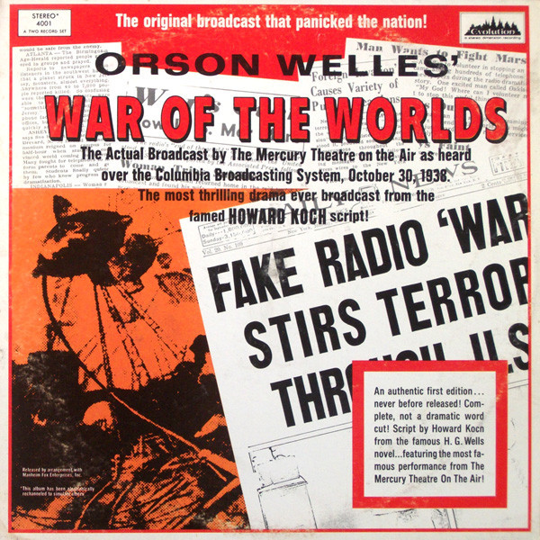 Orson Welles - War Of The Worlds - Evolution (3), Stereo Dimension Records - 4001 - 2xLP, Album, Gat 2485641155
