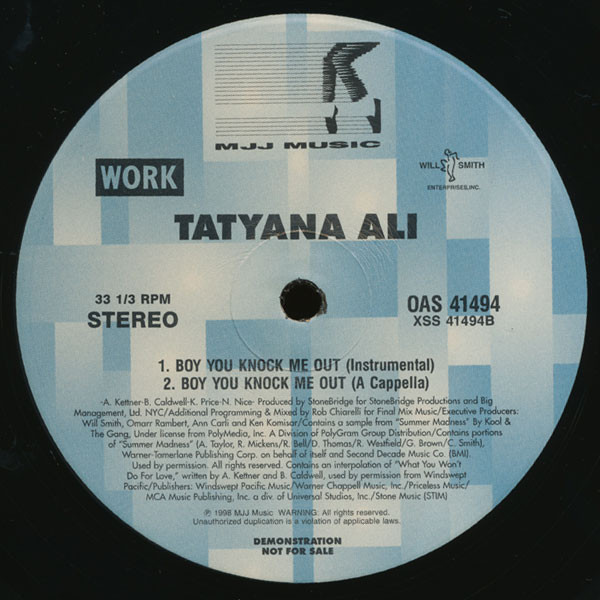 Tatyana Ali - Boy You Knock Me Out - MJJ Music - OAS 41494 - 12", Promo 2470567907