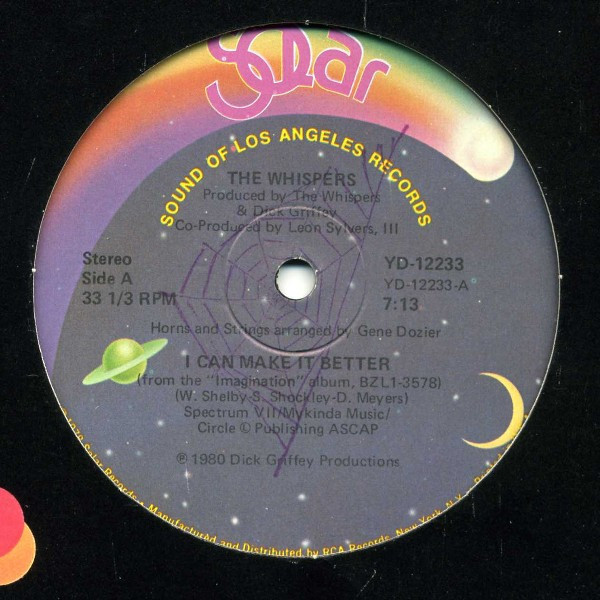 The Whispers - I Can Make It Better - Solar - YD-12233 - 12" 2494857563