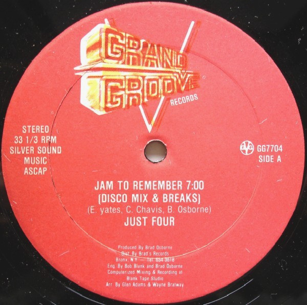 Just Four / Grand Groove Bunch - Jam To Remember - Grand Groove Records - GG7704 - 12" 2493050867