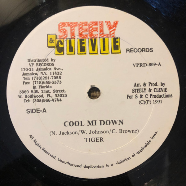 Tiger - Cool MI Down - Steely & Clevie Records - VPRD 809 - 12" 2492947205