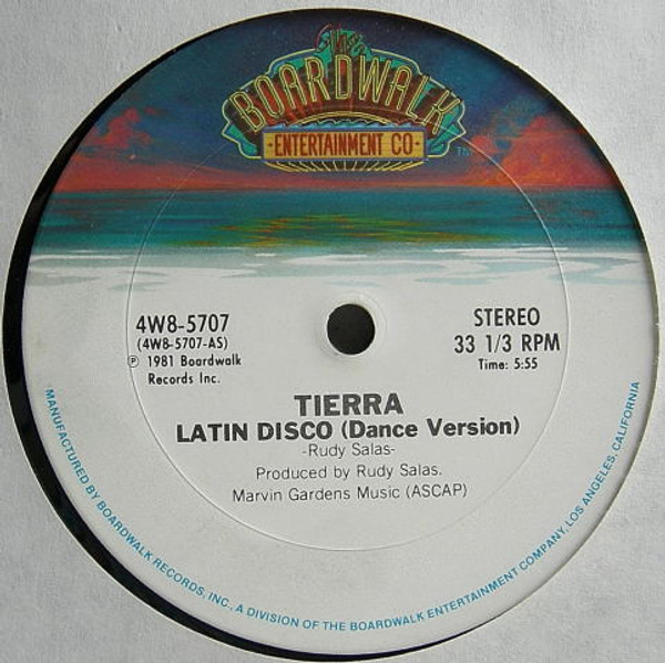 Tierra - Latin Disco - The Boardwalk Entertainment Co - 4W8-5707 - 12" 2508272630