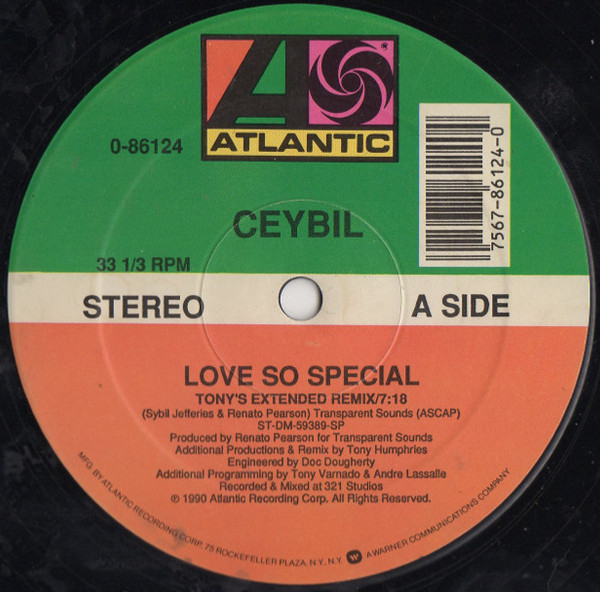 Ceybil Jefferies - Love So Special - Atlantic - 0-86124 - 12" 2426254751
