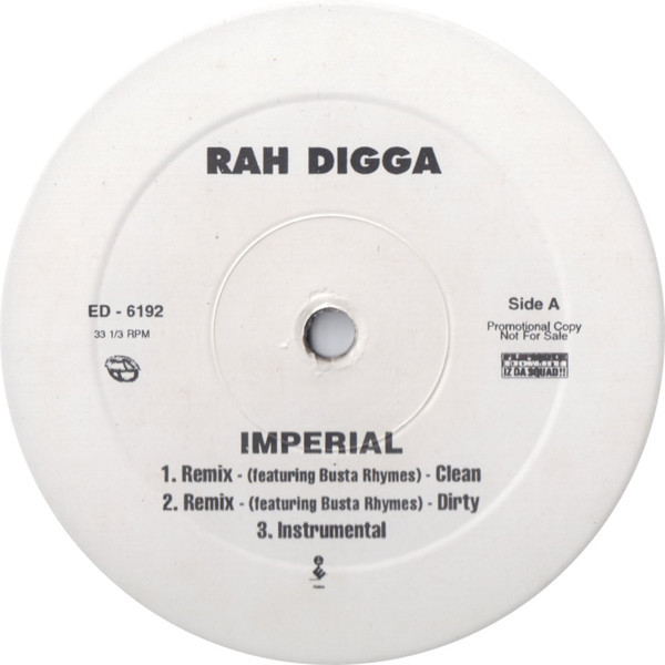 Rah Digga - Imperial / Do The Ladies Run This... - Elektra, Elektra - ED - 6192, ED-6192 - 12", Promo 2508232337