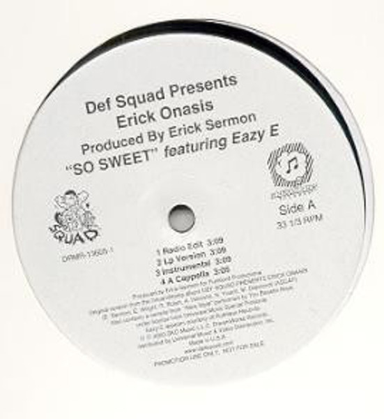 Def Squad Presents Erick Onasis - So Sweet - Dreamworks Records - DRMR-13605-1 - 12", Promo 2463910028
