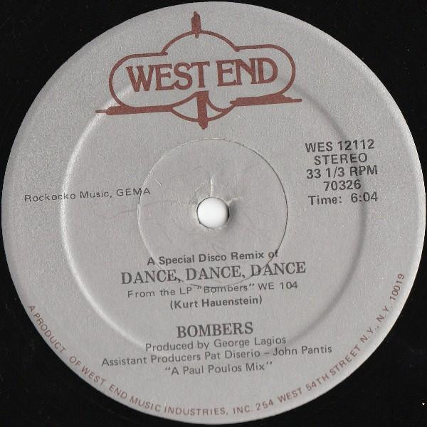 Bombers - The Mexican / Dance, Dance, Dance - West End Records - WES 12112 - 12" 2491677947