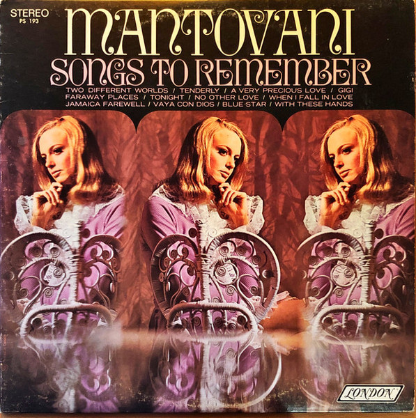 Mantovani And His Orchestra - Songs To Remember - London Records - PS-193 - LP 2398912268