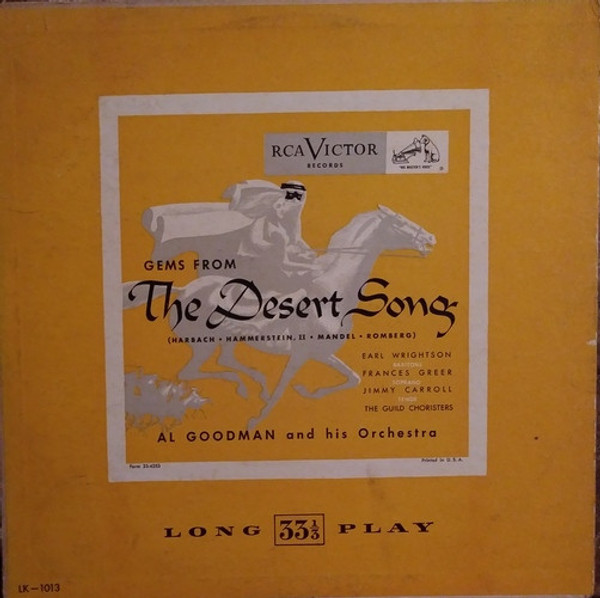Al Goodman And His Orchestra - Gems From The Desert Song - RCA Victor - LK-1013 - LP, Album 2407635641