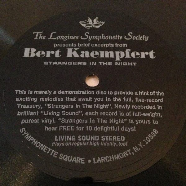 Bert Kaempfert - Strangers In The Night (Flexi, 7", S/Sided, Smplr)