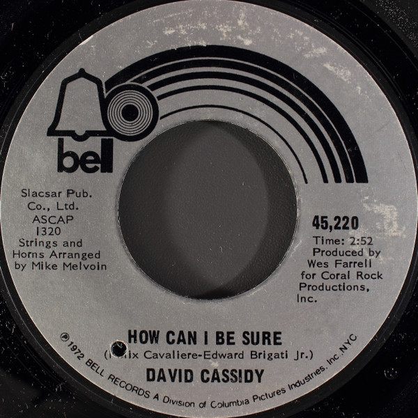 David Cassidy - How Can I Be Sure / Ricky's Tune (7", Single)