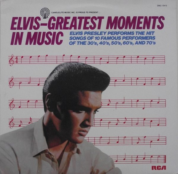 Elvis Presley - Greatest Moments In Music  (LP, Comp, Ind)