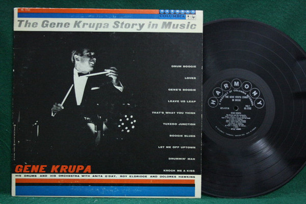 Gene Krupa, His Drums And His Orchestra* With Anita O'Day, Roy Eldridge And Dolores Hawkins - The Gene Krupa Story In Music (LP, Mono)