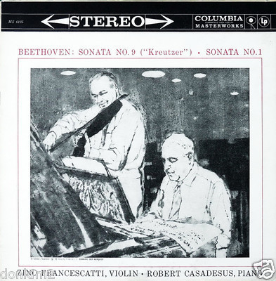 Beethoven*, Zino Francescatti, Robert Casadesus - Sonata No. 9 ("Kreutzer") / Sonata No. 1 (LP, RE)