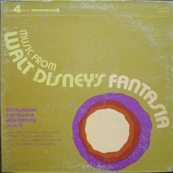 Stokowski*, Camarata*, Herrmann*, Black* - Music From Walt Disney's Fantasia (LP, Album, Comp, Club)