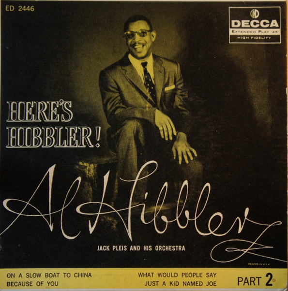 Al Hibbler - Here's Hibbler! Part 2 (7", EP)